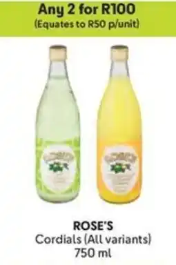 Makro ROSE'S Cordials offer