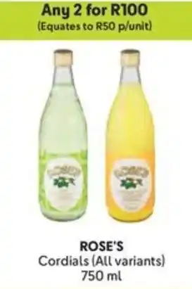 Makro ROSE'S Cordials offer