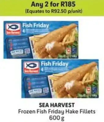 Makro SEA HARVEST Frozen Fish Friday Hake Fillets offer