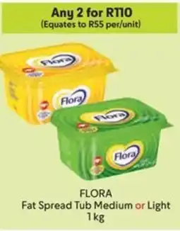 Makro FLORA Fat Spread Tub Medium or Light offer