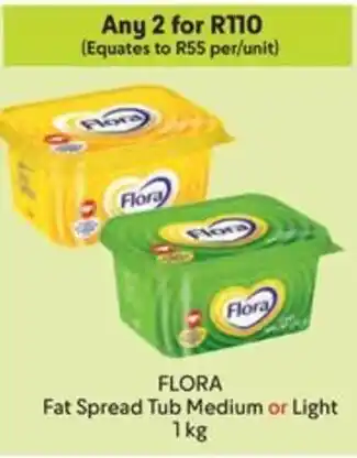 Makro FLORA Fat Spread Tub Medium or Light offer