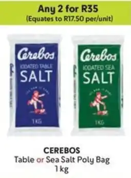 Makro CEREBOS Table or Sea Salt Poly Bag offer