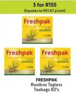 Makro FRESHPAK Rooibos Tagless Teabags offer