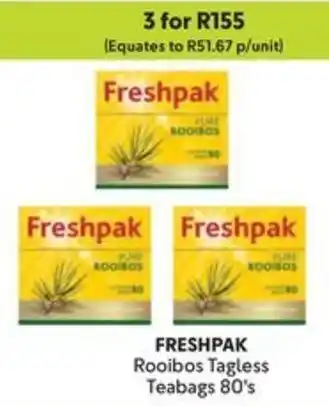 Makro FRESHPAK Rooibos Tagless Teabags offer