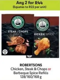 Makro ROBERTSONS Chicken, Steak & Chops or Barbeque Spice Refills offer