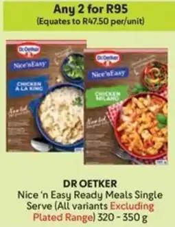 Makro DR OETKER Nice 'n Easy Ready Meals Single Serve offer
