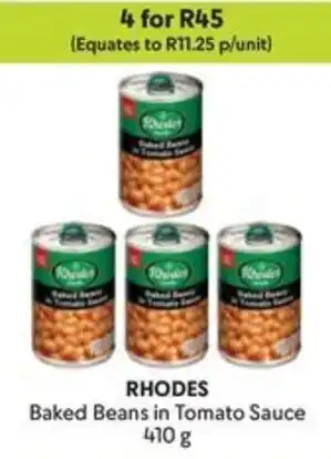 Makro RHODES Baked Beans in Tomato Sauce offer
