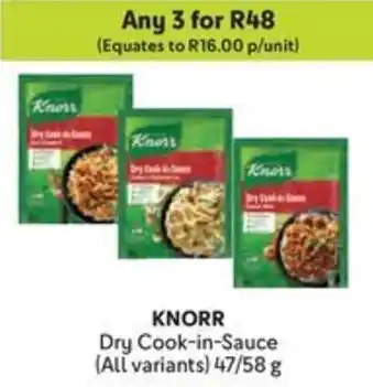 Makro KNORR Dry Cook-in-Sauce offer