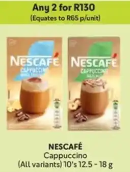 Makro NESCAFÉ Cappuccino offer