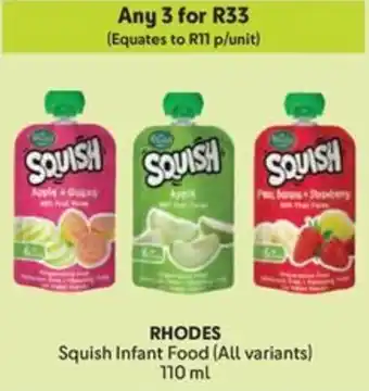 Makro RHODES Squish Infant Food offer