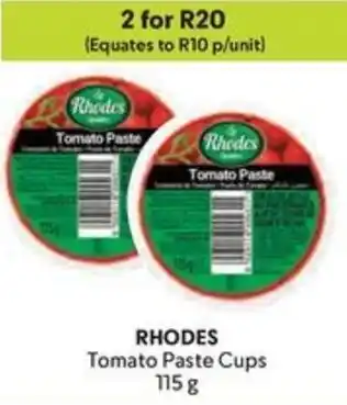 Makro RHODES Tomato Paste Cups offer