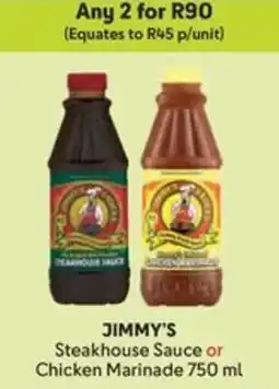 Makro JIMMY'S Steakhouse Sauce or Chicken Marinade offer