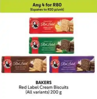 Makro BAKERS Red Label Cream Biscuits offer