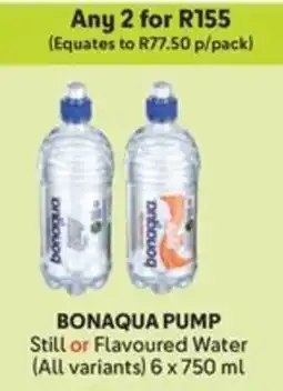 Makro BONAQUA PUMP Still or Flavoured Water offer