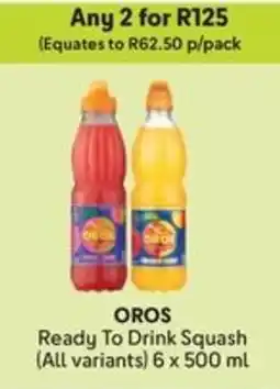 Makro OROS Ready To Drink Squash offer
