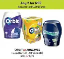 Makro ORBIT or AIRWAVES Gum Bottles offer