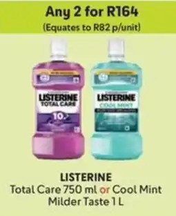 Makro LISTERINE Total Care or Cool Mint Milder Taste offer