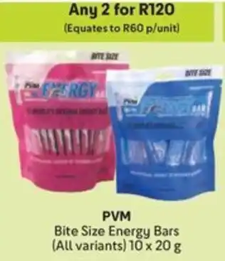 Makro PVM Bite Size Energy Bars offer