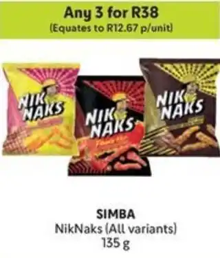 Makro SIMBA NikNaks offer