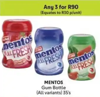 Makro MENTOS Gum Bottle offer