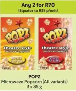 Makro POPZ Microwave Popcorn offer