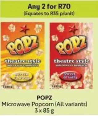Makro POPZ Microwave Popcorn offer