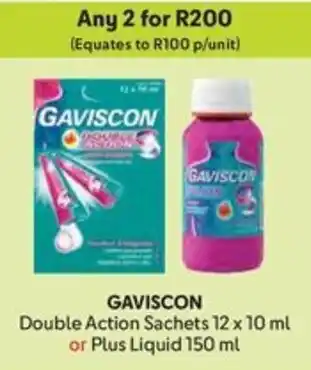Makro GAVISCON Double Action Sachets or Plus Liquid offer