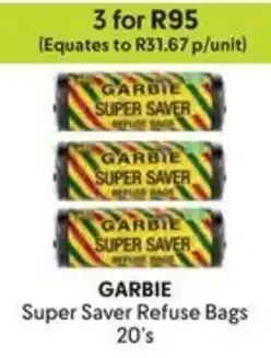 Makro GARBIE Super Saver Refuse Bags offer