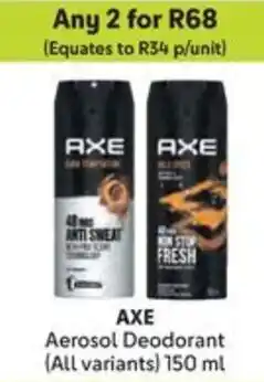 Makro AXE Aerosol Deodorant offer