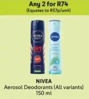 Makro NIVEA Aerosol Deodorants offer