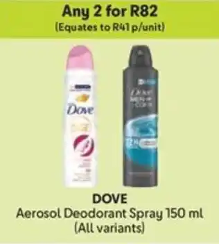 Makro DOVE Aerosol Deodorant Spray offer