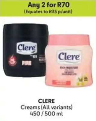 Makro CLERE Creams offer