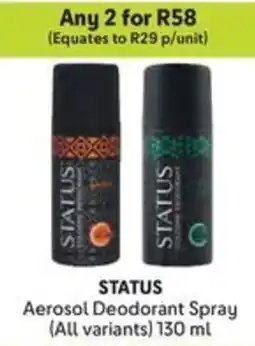 Makro STATUS Aerosol Deodorant Spray offer
