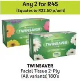Makro TWINSAVER Facial Tissue 2-Ply offer