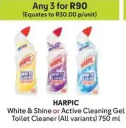 Makro HARPIC White & Shine or Active Cleaning Gel Toilet Cleaner offer