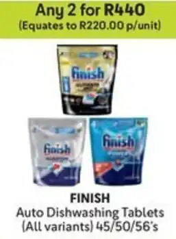 Makro FINISH Auto Dishwashing Tablets offer