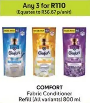 Makro COMFORT Fabric Conditioner Refill offer