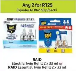 Makro RAID Electric Twin Refill or RAID Essential Twin Refill offer