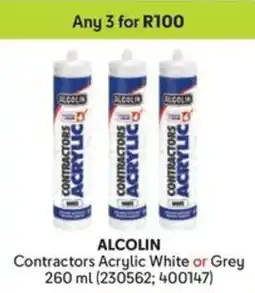 Makro ALCOLIN Contractors Acrylic White or Grey offer