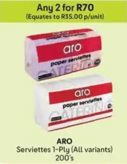 Makro ARO Serviettes 1-Ply offer