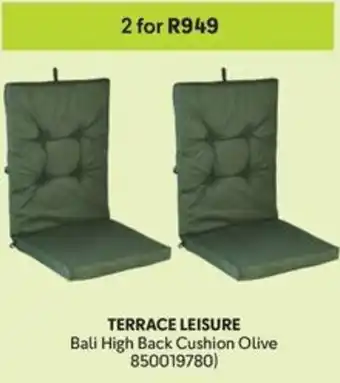 Makro Terrace Leisure Bali High Back Cushion Olive offer
