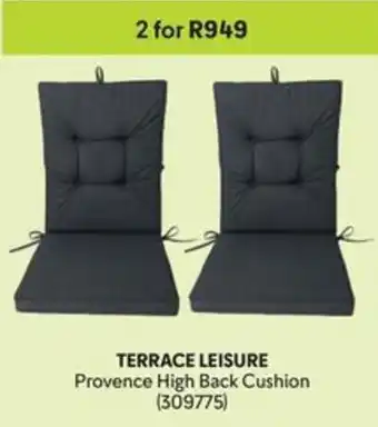 Makro TERRACE LEISURE Provence High Back Cushion offer