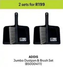 Makro ADDIS Jumbo Dustpan & Brush Set offer