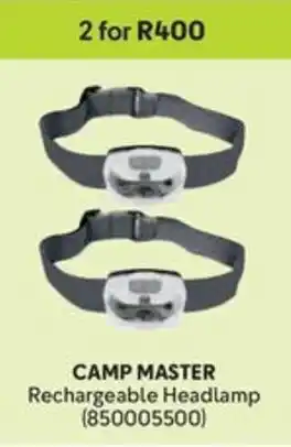 Makro CAMP MASTER Rechargeable Headlamp offer