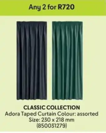 Makro CLASSIC COLLECTION Adora Taped Curtain offer