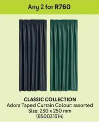 Makro Classic Collection Adora Taped Curtain offer