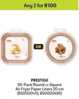 Makro Prestige Round or Square Air Fryer Paper Liners offer