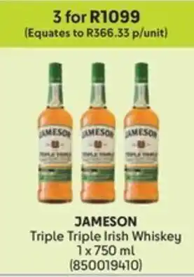 Makro JAMESON Triple Triple Irish Whiskey offer