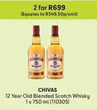 Makro CHIVAS 12 Year Old Blended Scotch Whisky offer