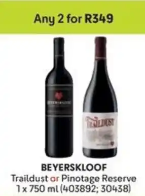 Makro BEYERSKLOOF Traildust or Pinotage Reserve offer